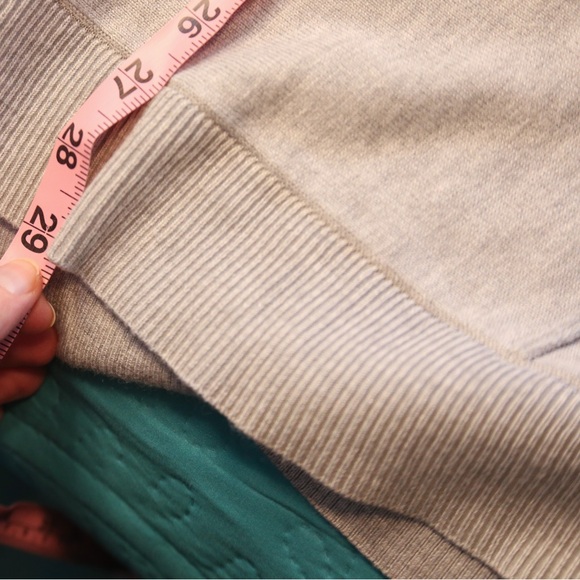 Chelsea & Theodore 1X Light Gray Cowl Neck Tunic Sweater | Plus Size Knit Top - Picture 7 of 9